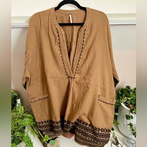 Free People embroidered tunic